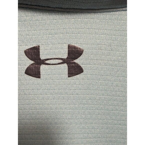 Under Armour Sky Blue Mens Polo Short Sleeve Shirt Size 2XL Loose Fit Heatgear - Picture 4 of 14